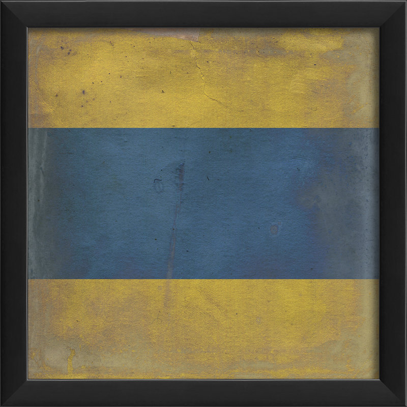 "d" , impression encadrée Signal Flag