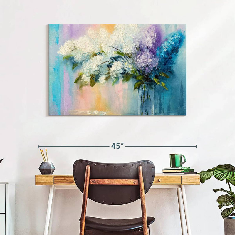 Harnek Lilacs, 26" H x 39" W