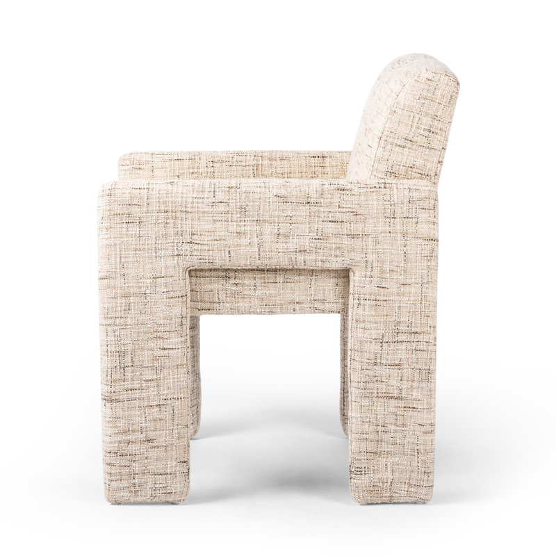 AMUR DINING ARMCHAIR-OSTEND NATURAL, Linen Ostend Natural