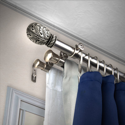 Kaiesha Steel Adjustable Triple Curtain Rod