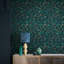 Floral Metallic Wallpaper Roll-2033079033