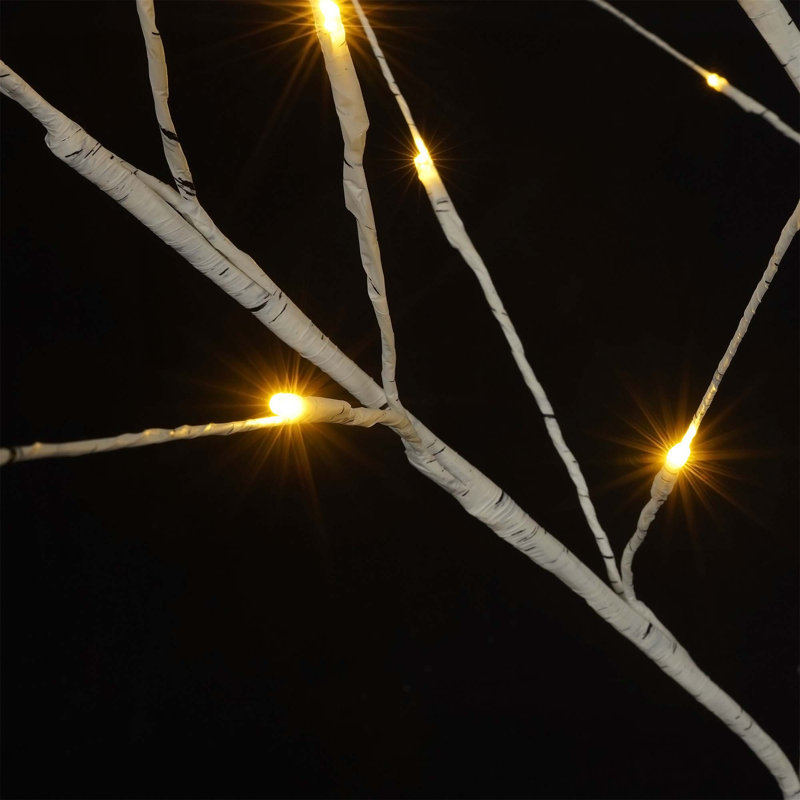 Arbre de Noël artificiel régulier (double) avec aiguilles blanches