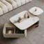 Table basse carrée en pierre micro-cristalline