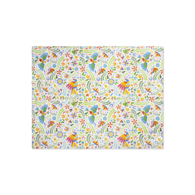 Mexican Flowers Dining Linens, 180cm W x 140cm L