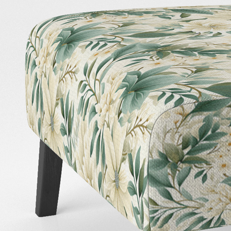 Fauteuil de chambre Subdued Oasis Boho Motif I - rembourré Cottage