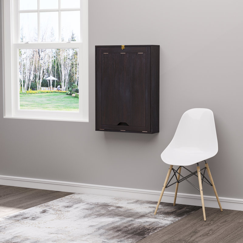Savaira Floating Desk, Espresso Brown