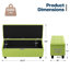 Repose-pieds rembourré en tissu avec banc de rangement Grimstad-222656635