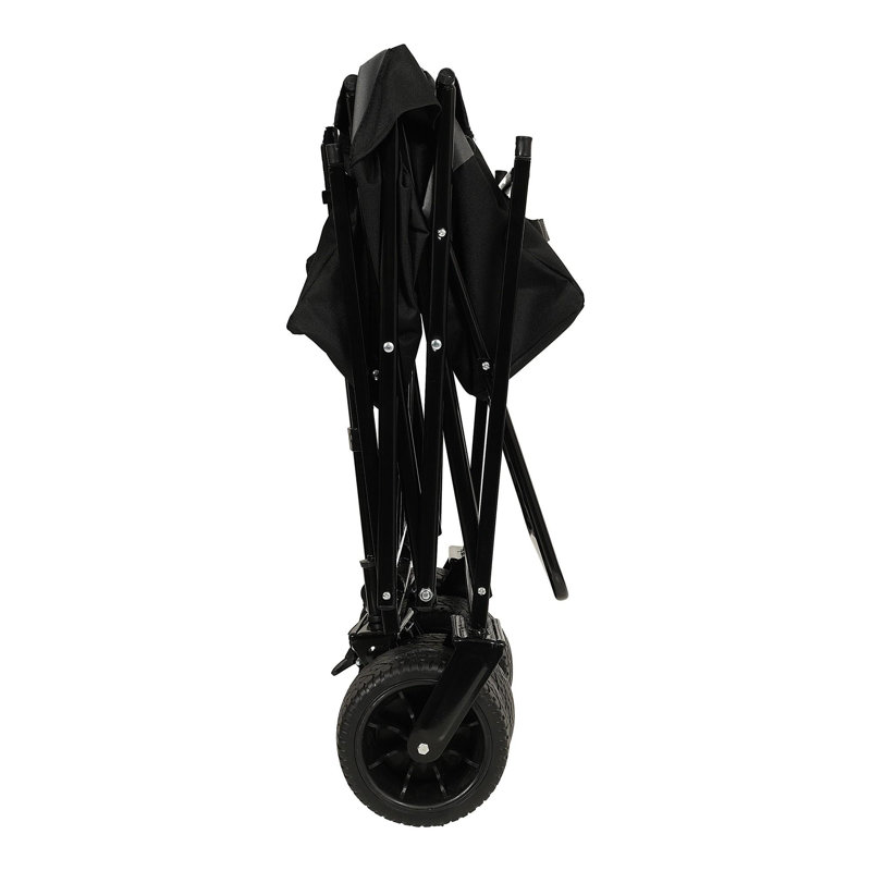 Chariot pliable de 480 lb avec auvent, Noir/gris