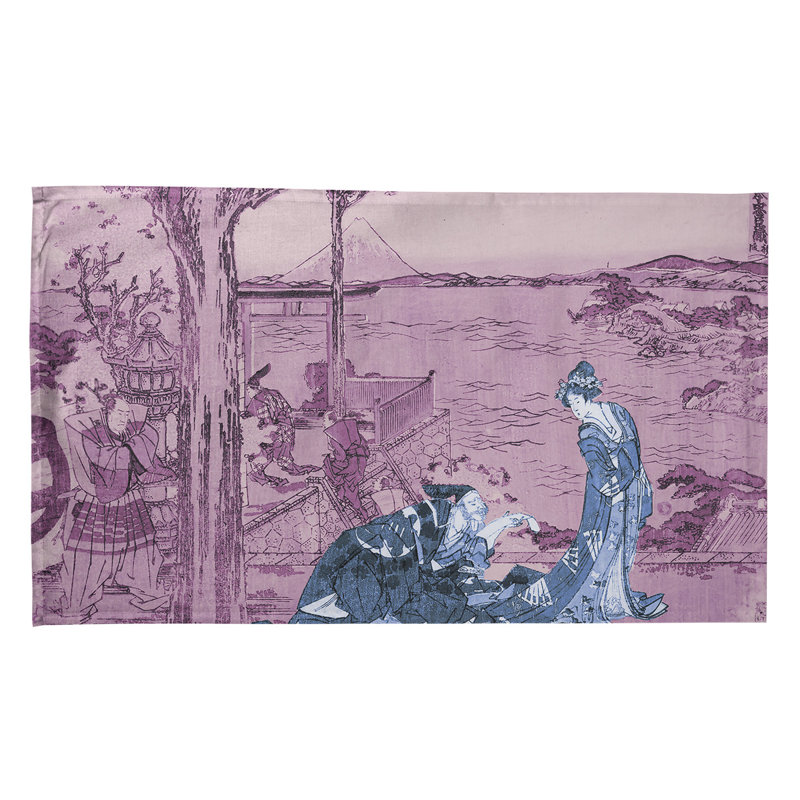 Tea Towel Kitchen Towel, Poly Twill, Dark Pink