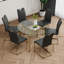 Table ronde en verre de style moderne