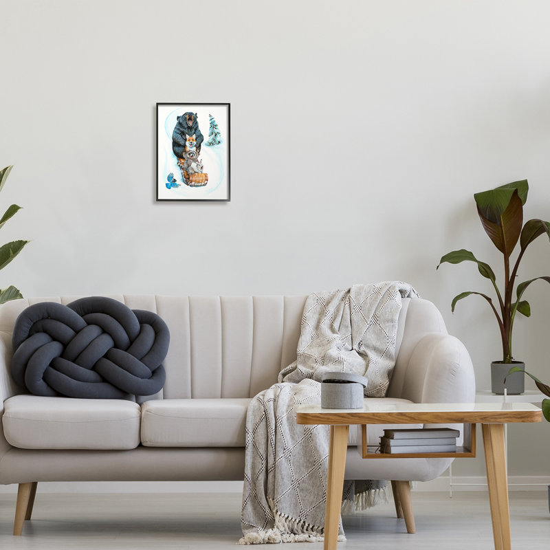 Conception d'art sur toile Stupell Industries, Giclée encadrée noir minuit, H 14 po x l 11 po x P 1,5 po