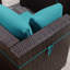 Kalinowski Premium Outdoor Loveseat With Adjustable Feet, Splash-Proof Cushions & Secure Seat Clips-109306386