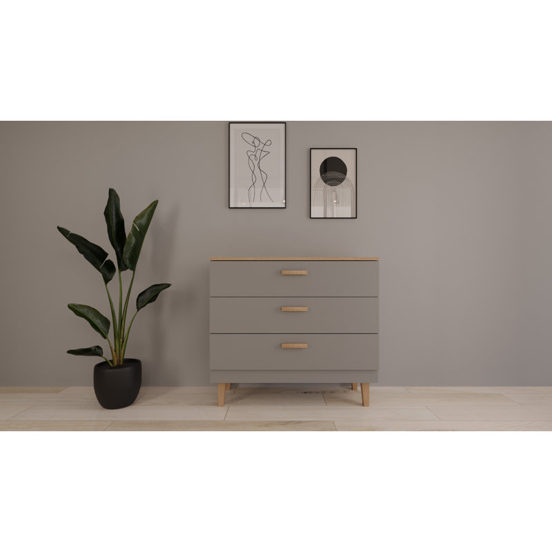 Amirah 100cm Sideboard, Grey/Brown