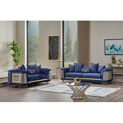 Heimtraud 2 - Piece Velvet Living Room Set by Everly Quinn