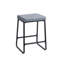 Ensemble de 2 tabourets de bar Ebern Designs Selma, cuir PU, pieds en fer-696169360-799263617