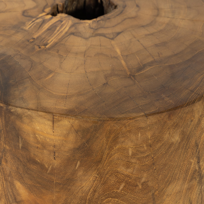 Kyra Outdoor Round Teak Side Table