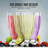 OVENTE Milkshake Glasses Set of 4, 12.5 Oz Old Fashioned Soda Glass, Fountain Classic Footed Ice Cream Cups for Strawberry Shake, Smoothies, Sundae, Root Beer Float or Tropical Drinks, Clear GM22040
