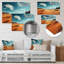 «Arid Horizon On Nevada Desert II», art mural en métal Canyon and Desert-2143817519