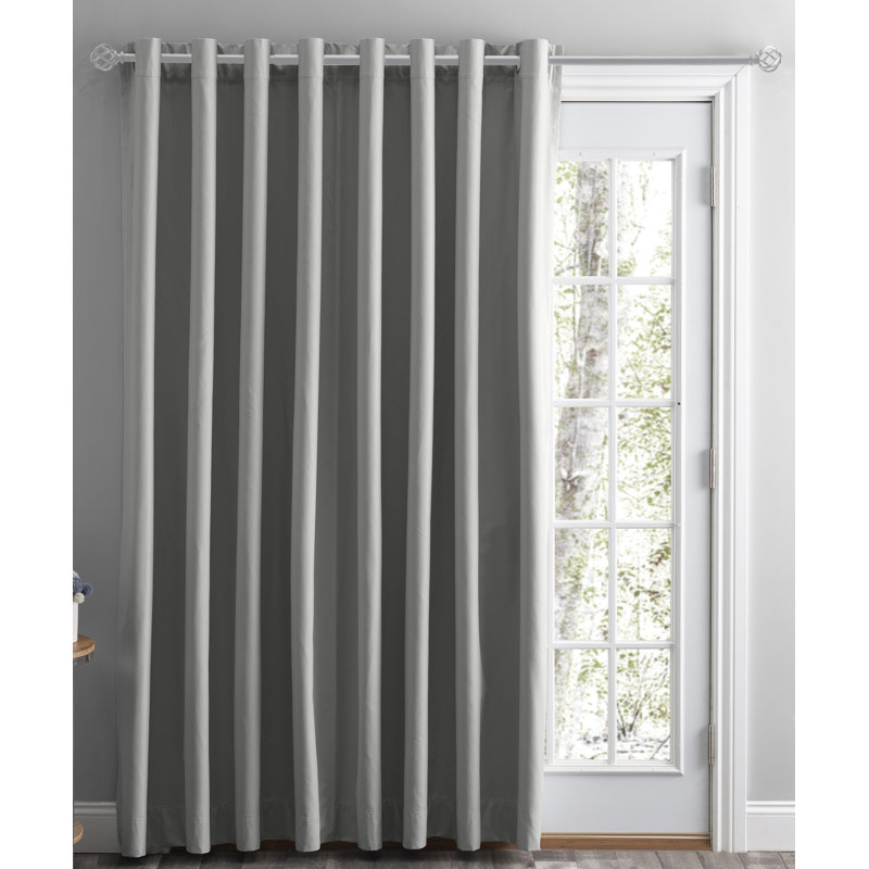 Helgha Blackout Curtain Single Panel, Stone