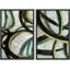 «Black White Geometric Landscape Collage Abstract Shapes», 2 pièces sur toile-99015860-99015859