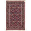 Jahan Wool Oriental Area Rug in Wine/Navy