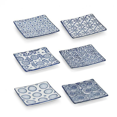 Darryl 4'' Porcelain Appetizer Plate , Set of 6