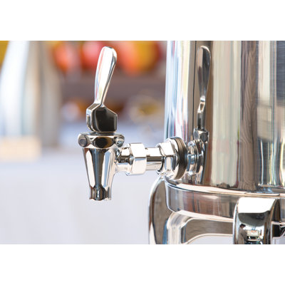 Flame Free Stainless Steel Vacuum Insulated Coffee Urn, Regal Base, Flat Lid, 1.5 Gallon