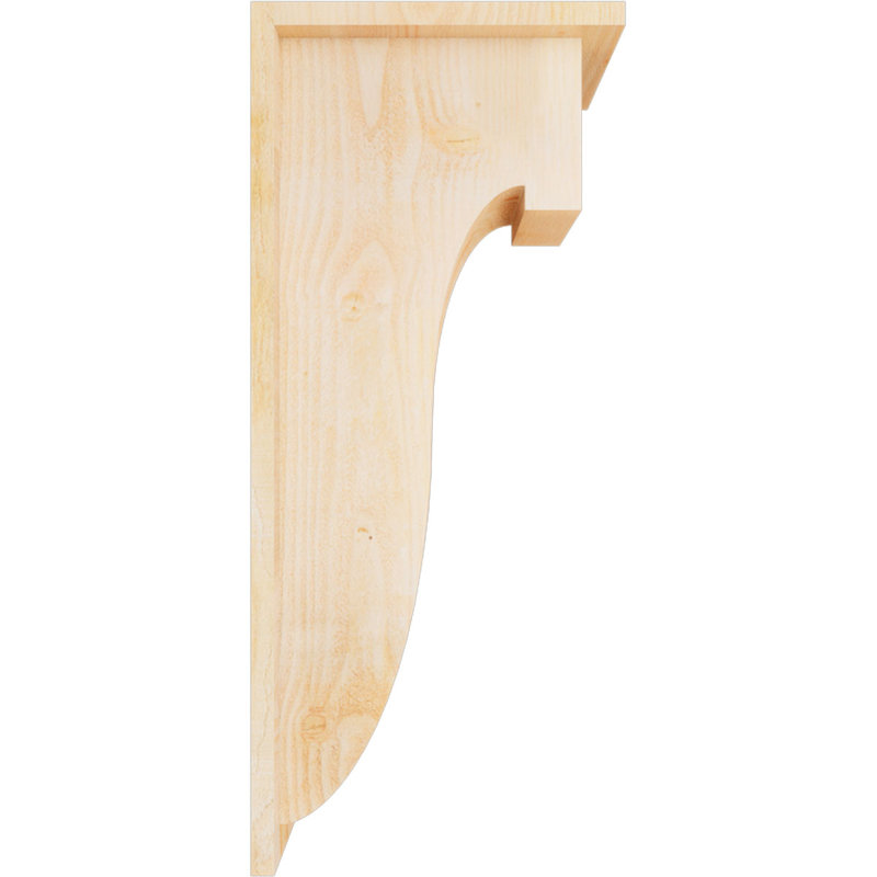 Corbeau Del Monte avec contre-plaque, H 28 po x l 8 po x P 12 po, Sapin de Douglas, Sciage brut