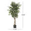 70.9'' Faux Ficus Tree in Pot-378567686