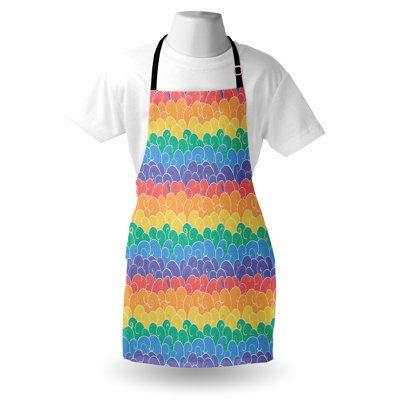 Corrigan Studio® Colorful Apron Unisex Cartoon Underwater Sea Adult Size Multicolor