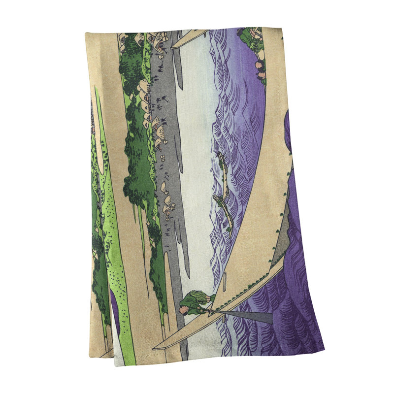 Hague Tea Towel Kitchen Towel, Cotton Twill, Purple