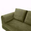 Canapé-lit pliant convertible 2-en-1, canapé-lit en velours côtelé moderne avec 2 * coussins, canapé-lit modulaire sans dossier avec lit escamotable Futon, canapé-lit modulaire pliable pour le salon - vert-1331132964
