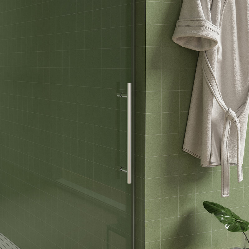 56"-60"W X 76"H Frameless Shower Door
