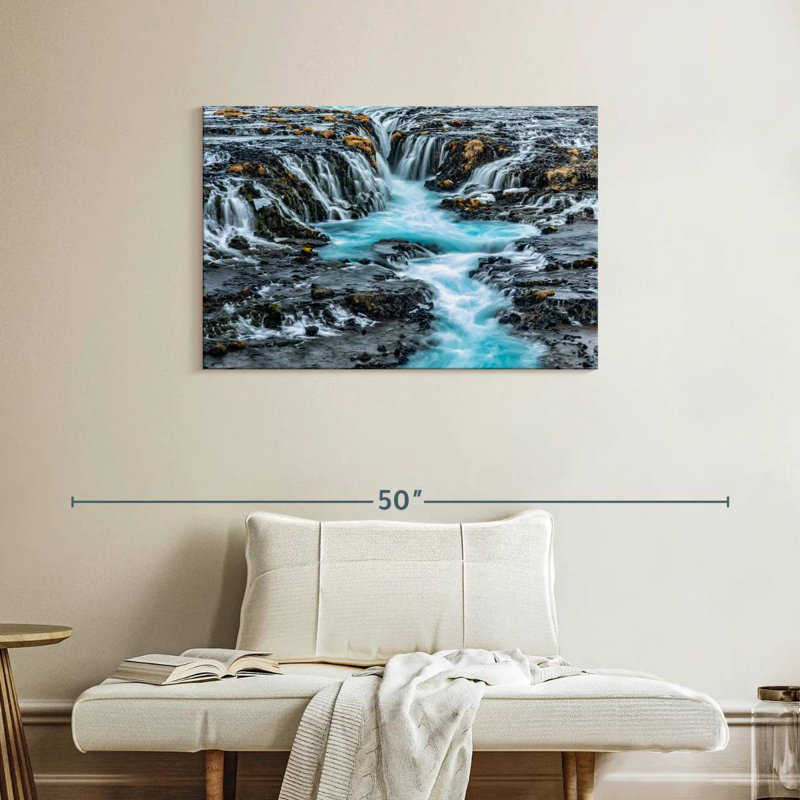 Cascade Alvord Bruarfoss en Islande II, H 24 po x l 36 po