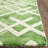 Bryauna Hand Tufted Wool/Cotton Geometric Rug in Ivory/Green-20945978