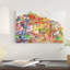 «Cinque Terre II» par Maja Wronska, reproduction d'art graphique sur toile-73551724-73551725-73551726