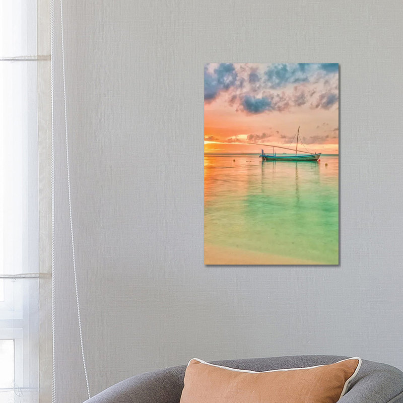 Maldives Sunset by Mark Paulda - Print on Canvas, Wrapped Canvas, 66.04cm H x 45.72cm W x 3.81cm D