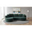 Ensemble de canapé modulaire courbé 2 pièces avec coussins, mobilier de salon ergonomique minimaliste, sièges modernes, sans assemblage, canapé et méridienne-130464041