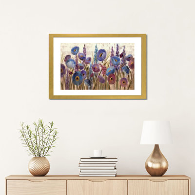 Lupins et coquelicots par Silvia Vassileva - reproduction d'art