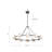 Dahlia 12 - Light Steel LED Wagon Wheel Chandelier-88778594