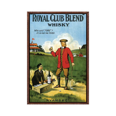 1908 Royal Club Whisky - Print on Canvas