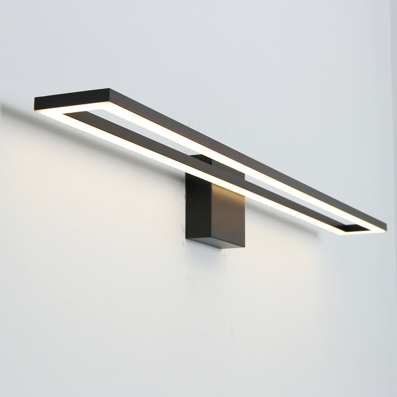 Changanbi 1-Light Dimmable Modern LED Vanity Light Black Bath Bar, 4.7" H x 39.3" W x 5.1" D