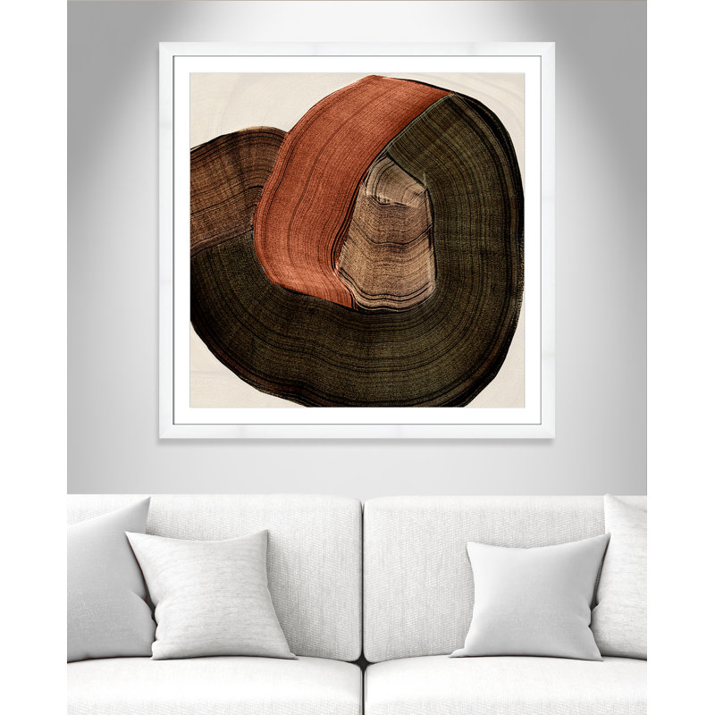 «Folded Earth II» par , Satin White, Imprimé mat, L 42,5 po x H 42,5 po