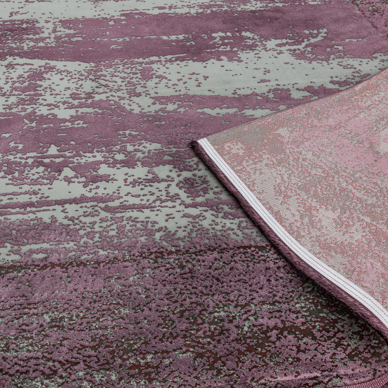 Ahadzi Shinny Purple Rug, Rectangle 160 x 230cm