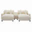 Canapé modulaire en chenille de 111 po avec deux repose-pieds amovibles, deux ports USB, deux porte-gobelets et une boîte de rangement-1590298752