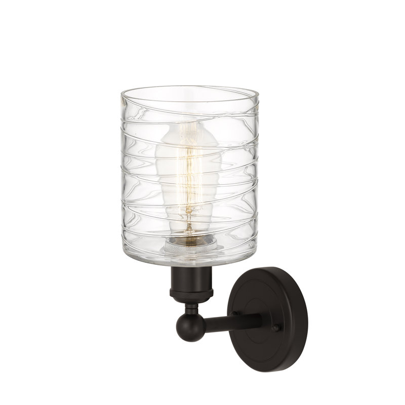 Chilchinbito Armed Sconce, Deco Swirl, Oil Rubbed Bronze