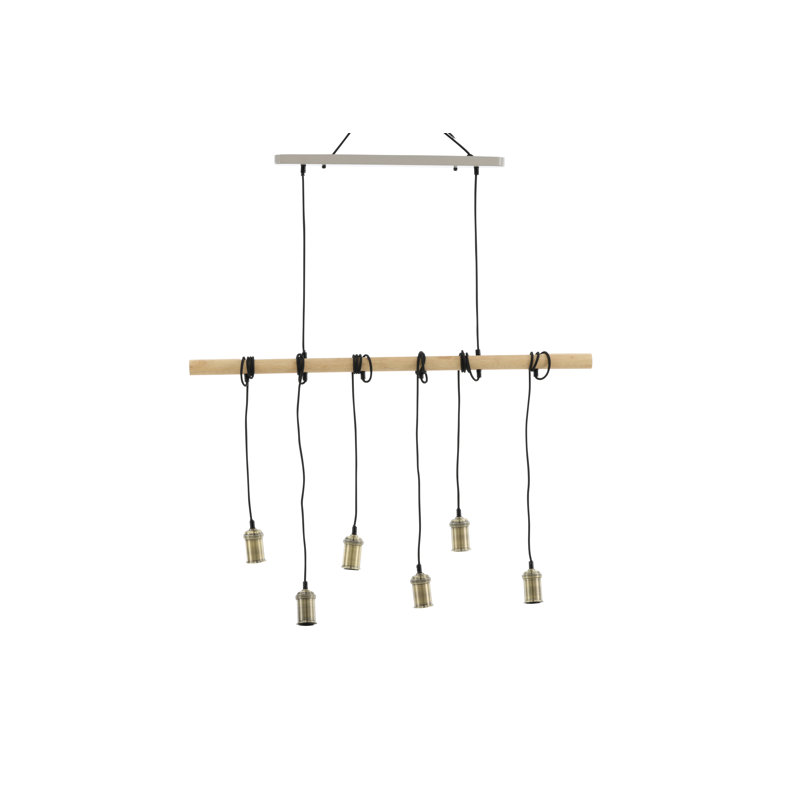 Serra 6 - Light Pendant, White/Nature