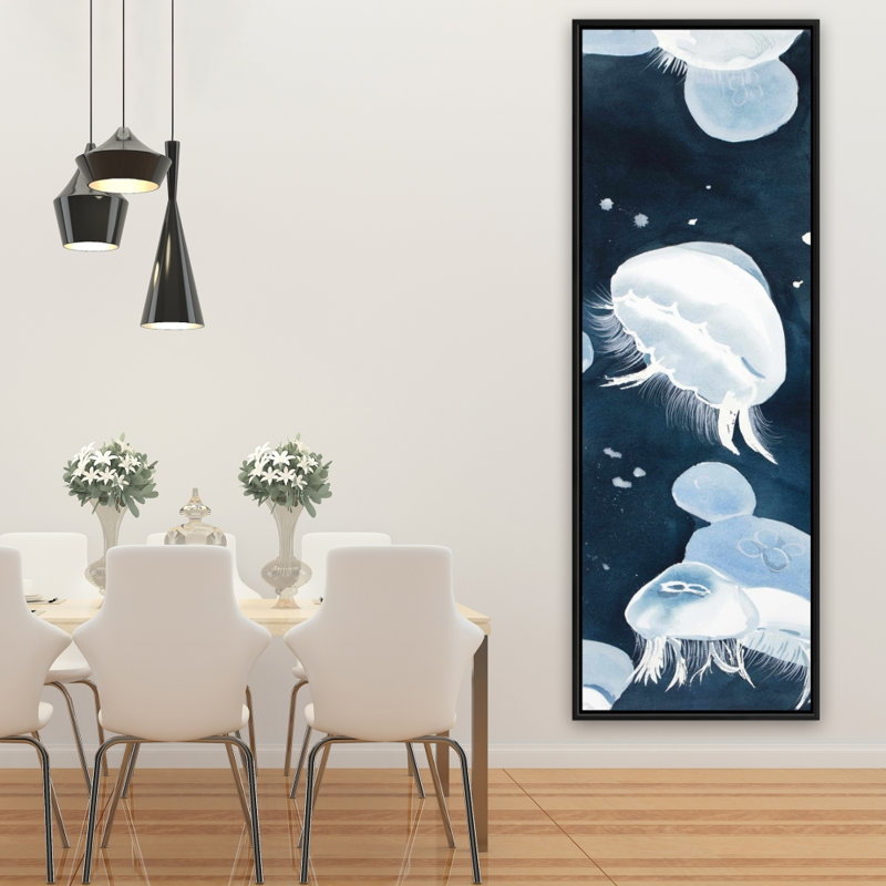 «Jellyfishs» sur toile, H 60 po x l 20 po