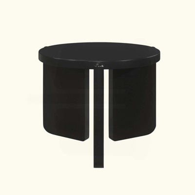 Round Wooden End Table