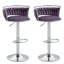 Tabouret de bar pivotant avec dossier Ginko-882844515-879315297